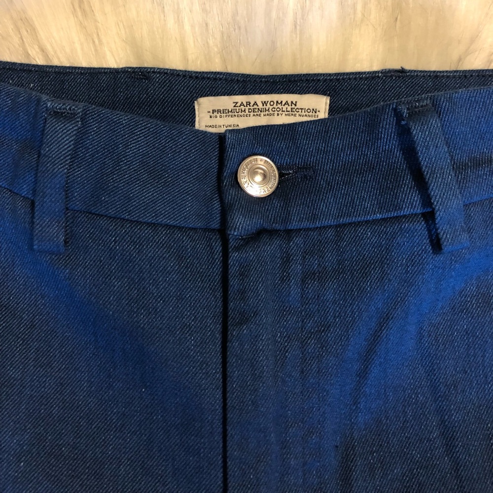 Zara Wide Leg Denim Culottes - never worn